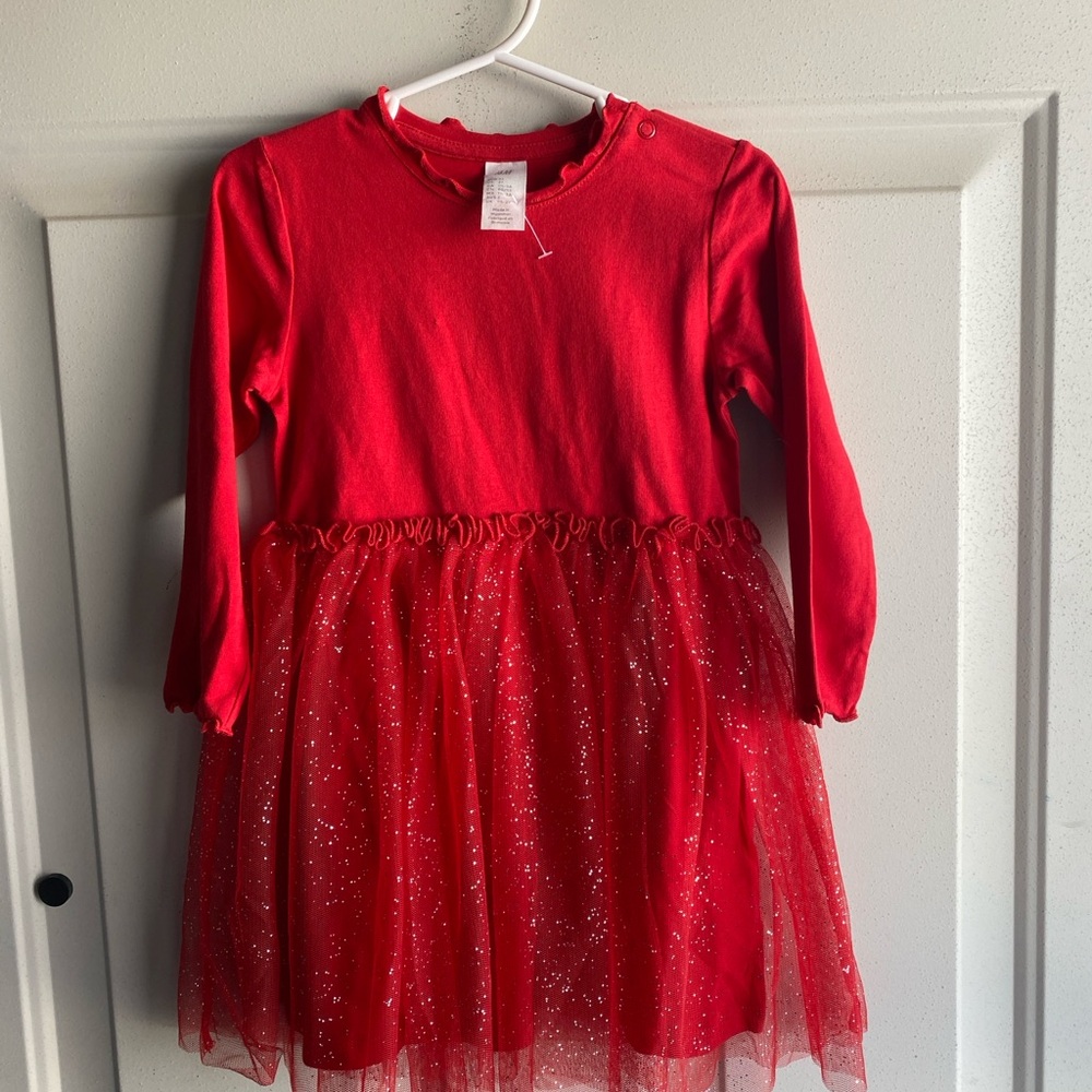 H&M Sparkling Red Kids Dress